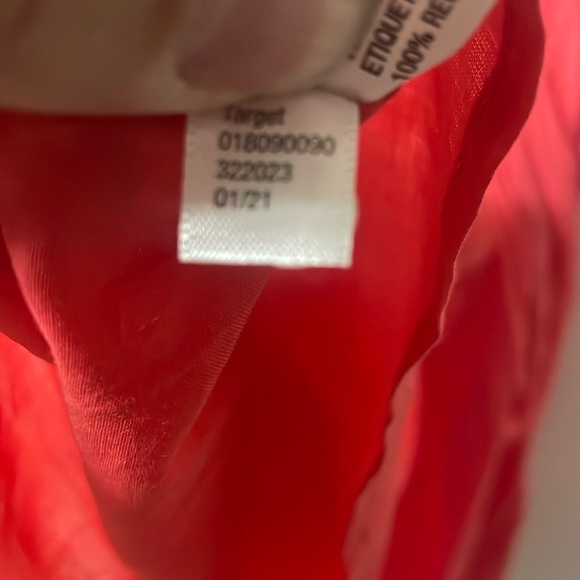 NEW A New Day Target Salmon Pink Wrap Maxi Dress Ruffle Sleeve Girly Size XXL - Picture 8 of 8